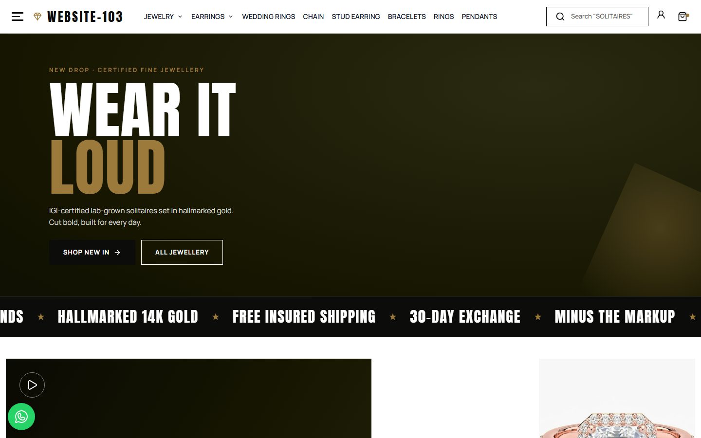 Website-103 homepage