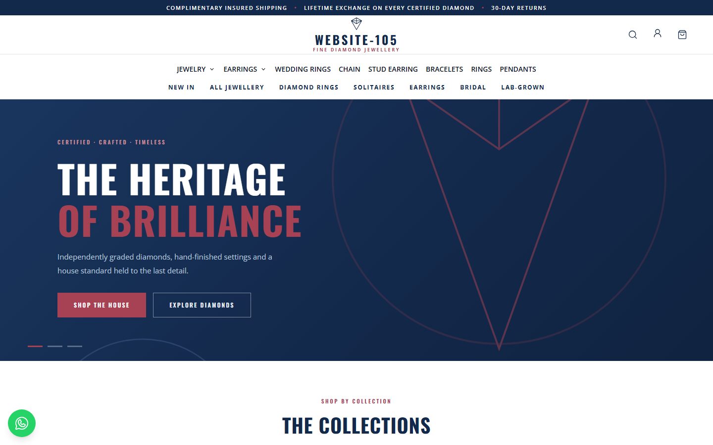 Website-105 homepage
