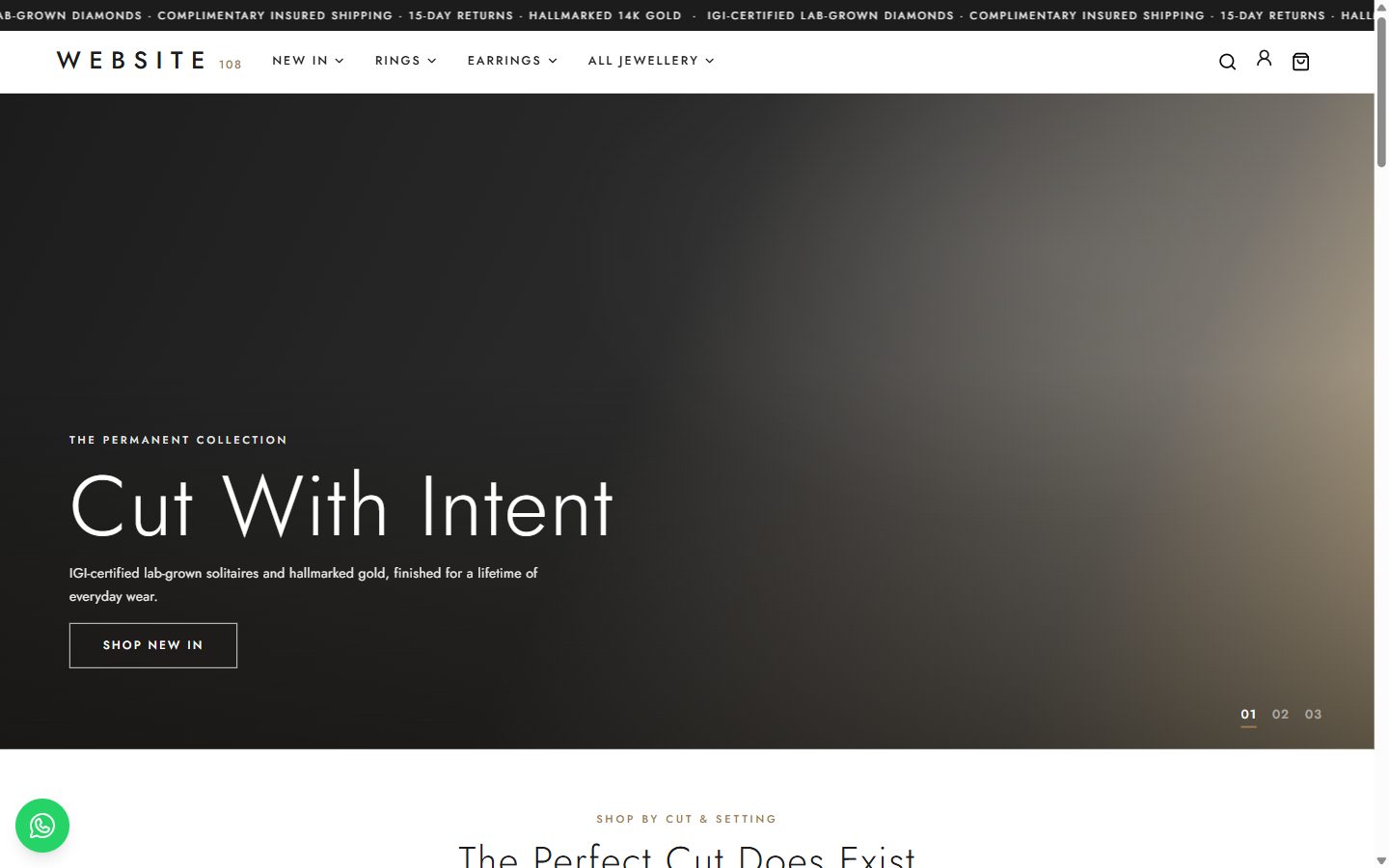 Website-108 homepage
