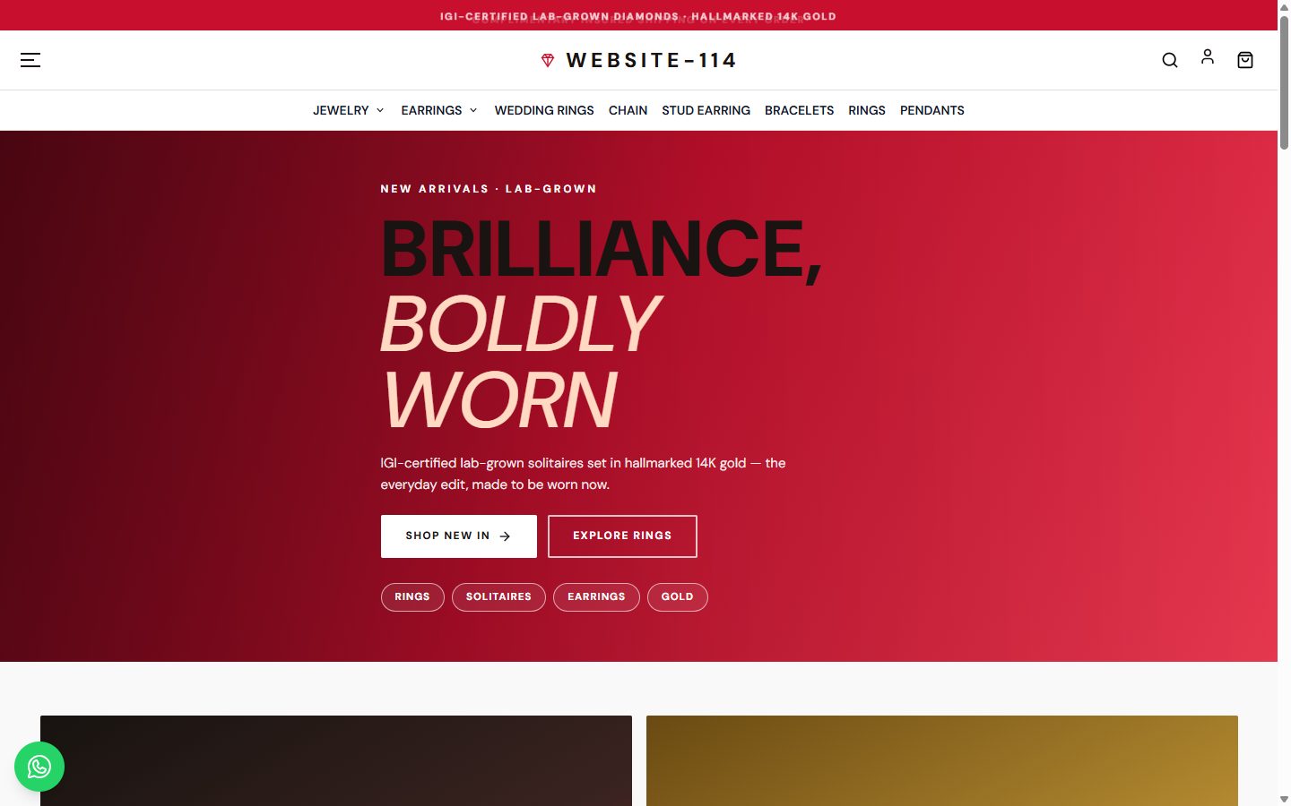 Website-114 homepage
