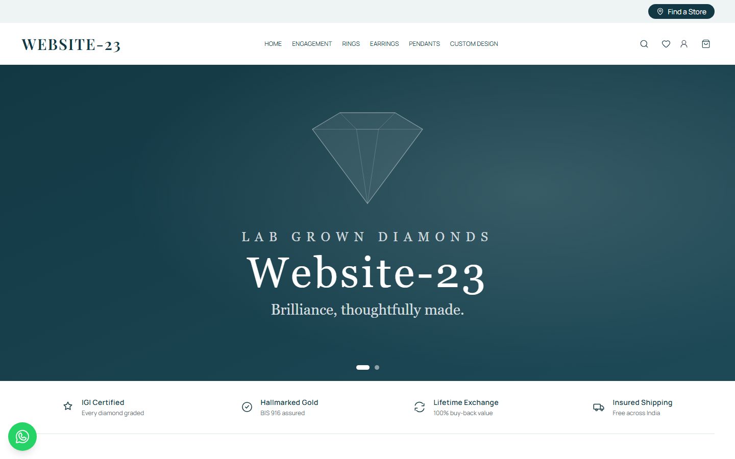 Website-23 homepage
