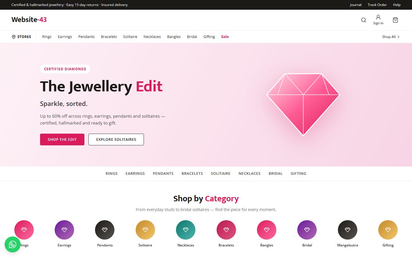 Website-43 homepage