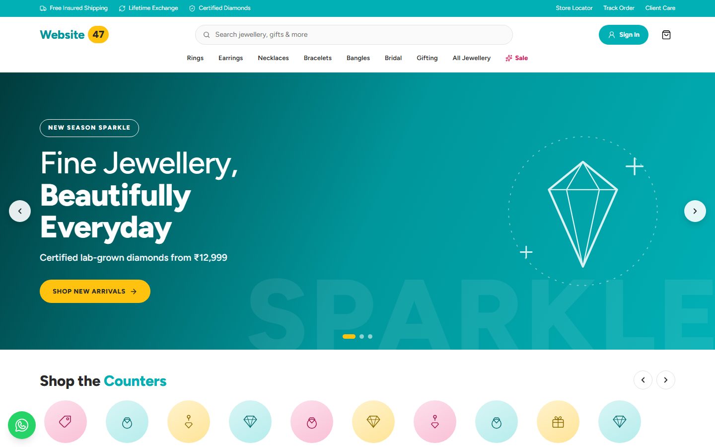 Website-47 homepage