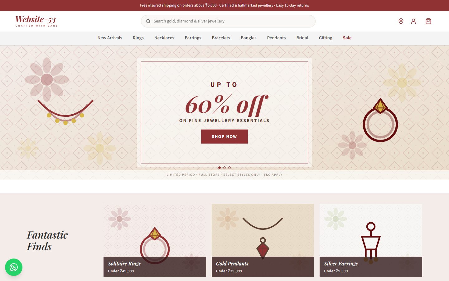 Website-53 homepage