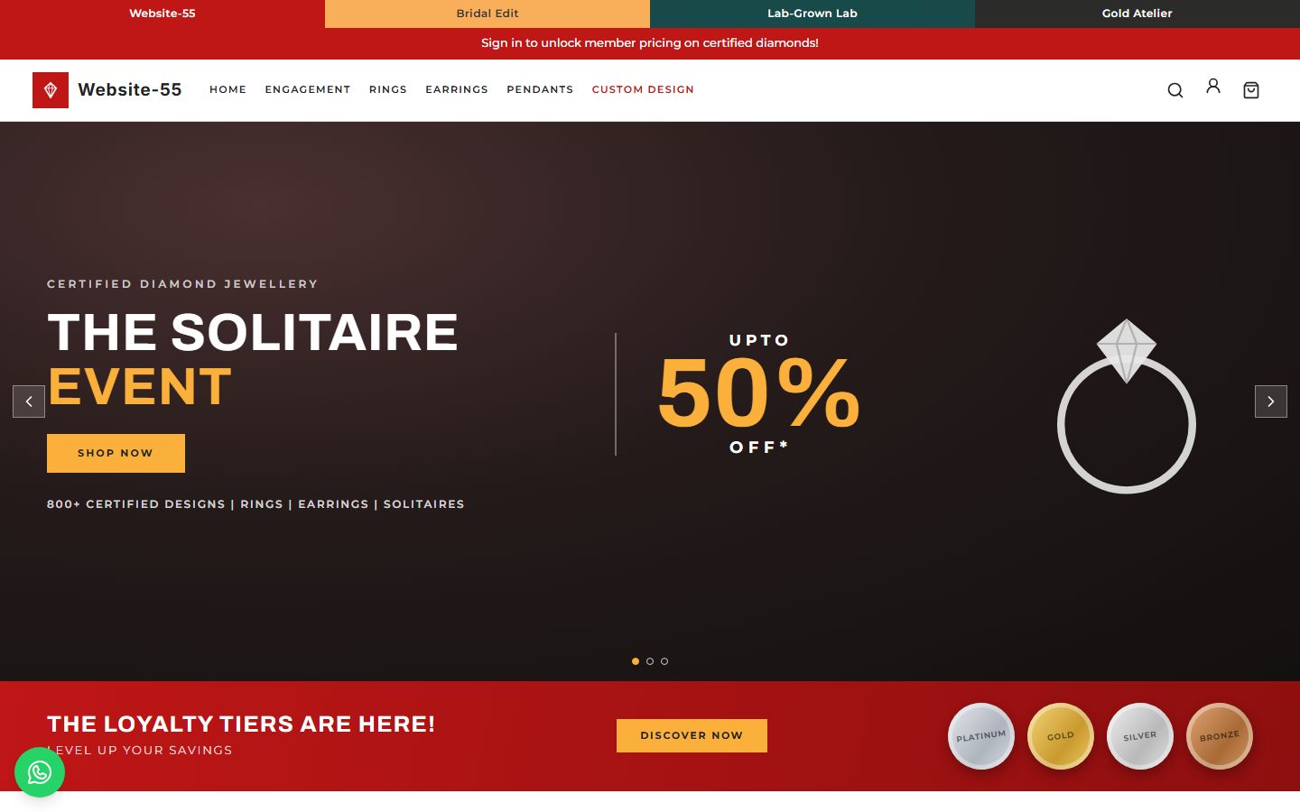 Website-55 homepage