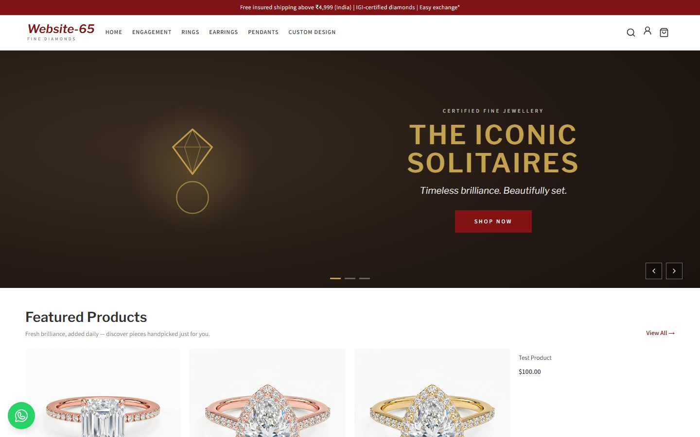 Website-65 homepage