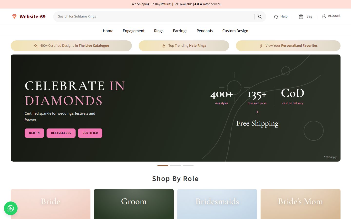 Website-69 homepage