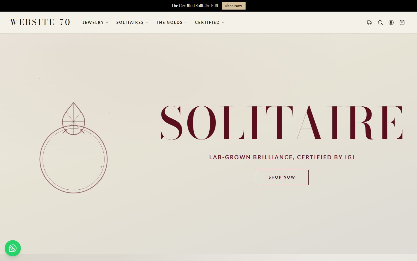 Website-70 homepage