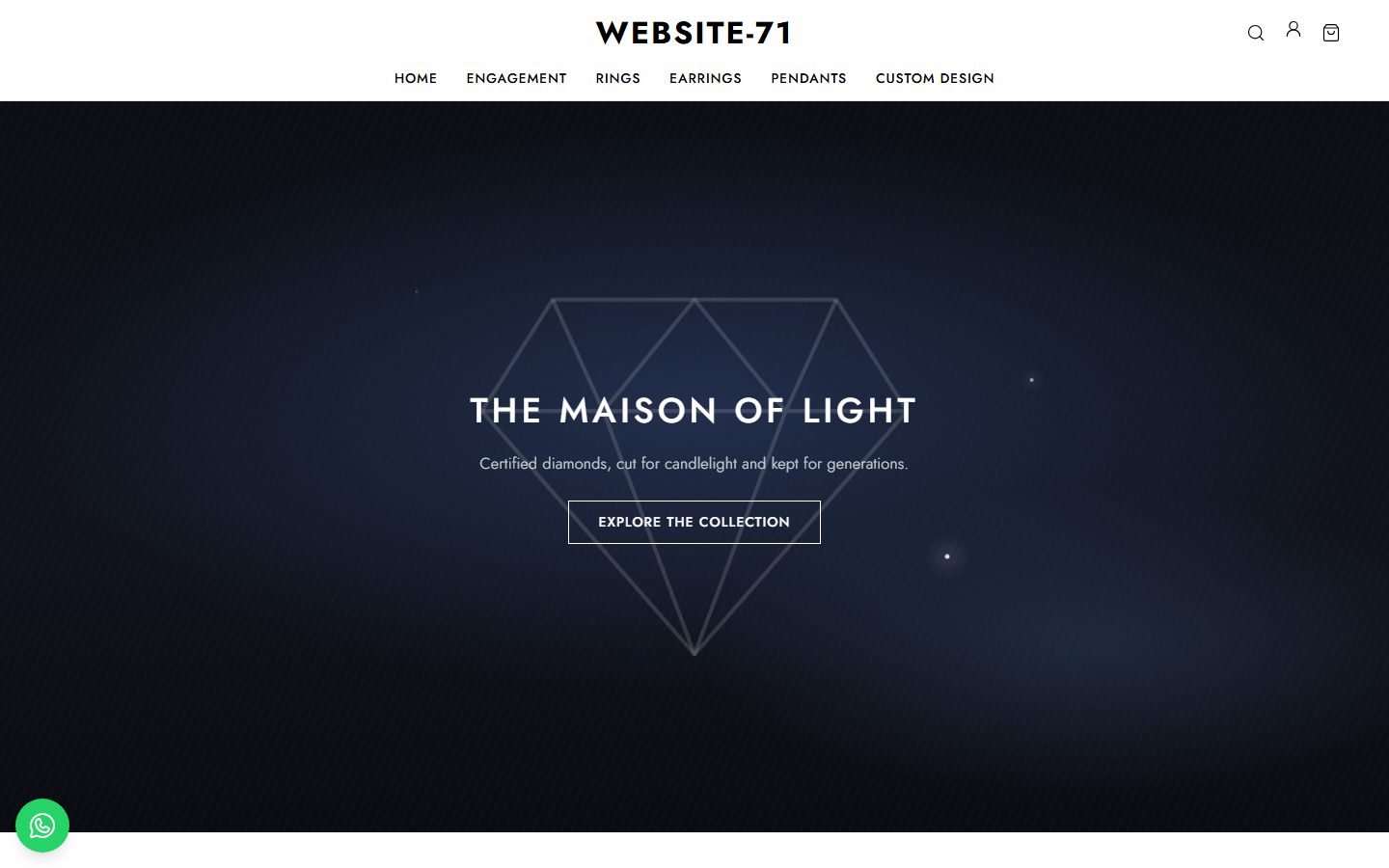 Website-71 homepage