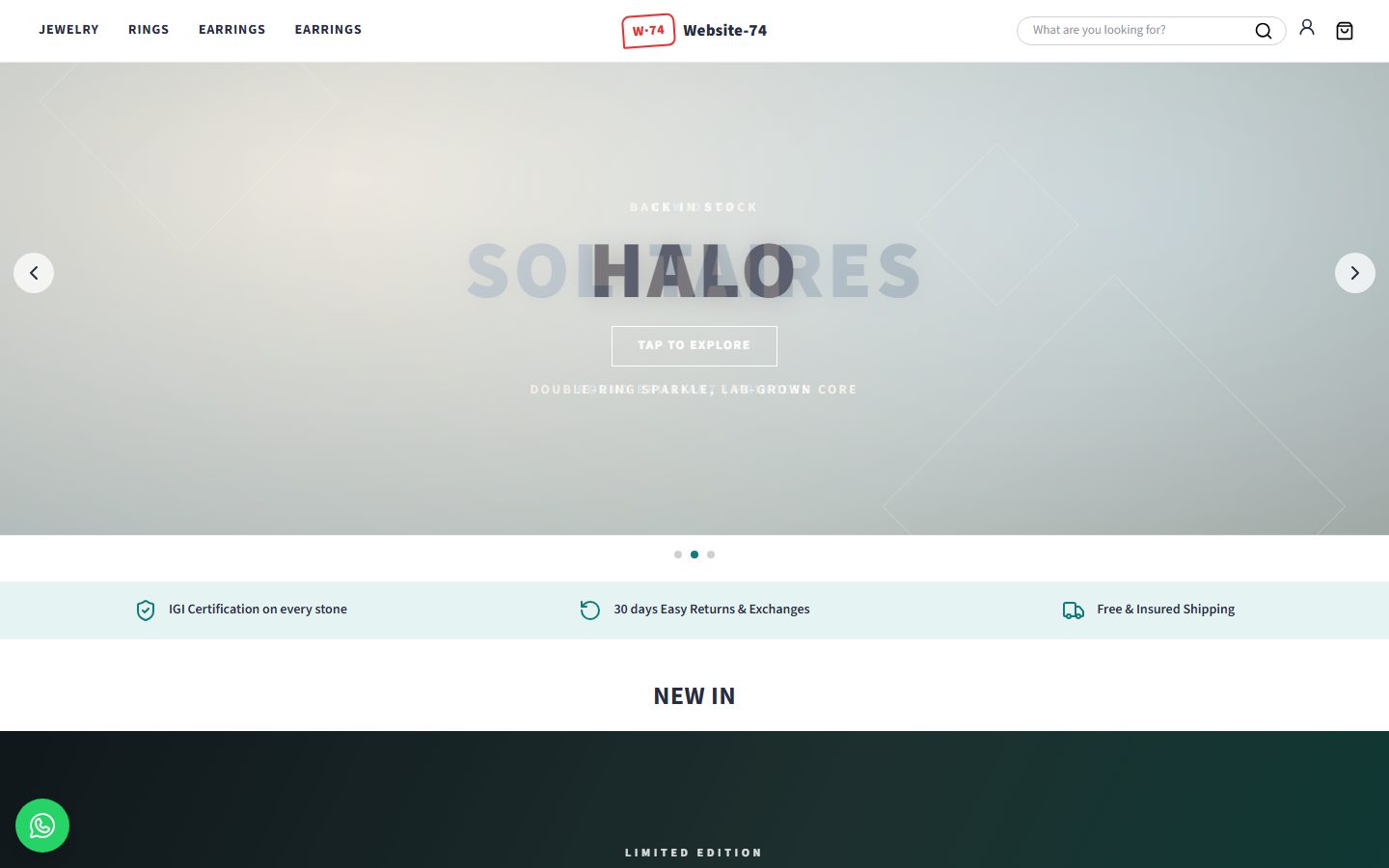 Website-74 homepage