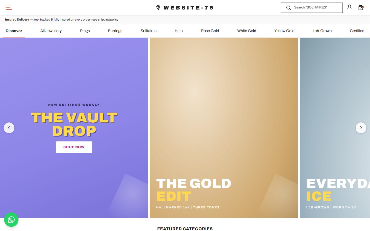 Website-75 homepage