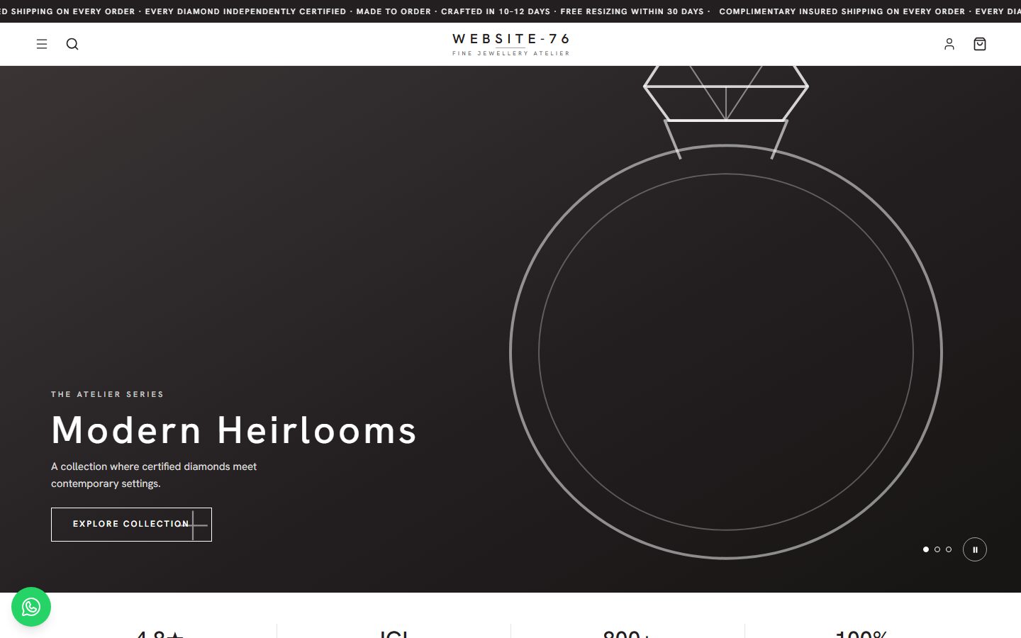 Website-76 homepage