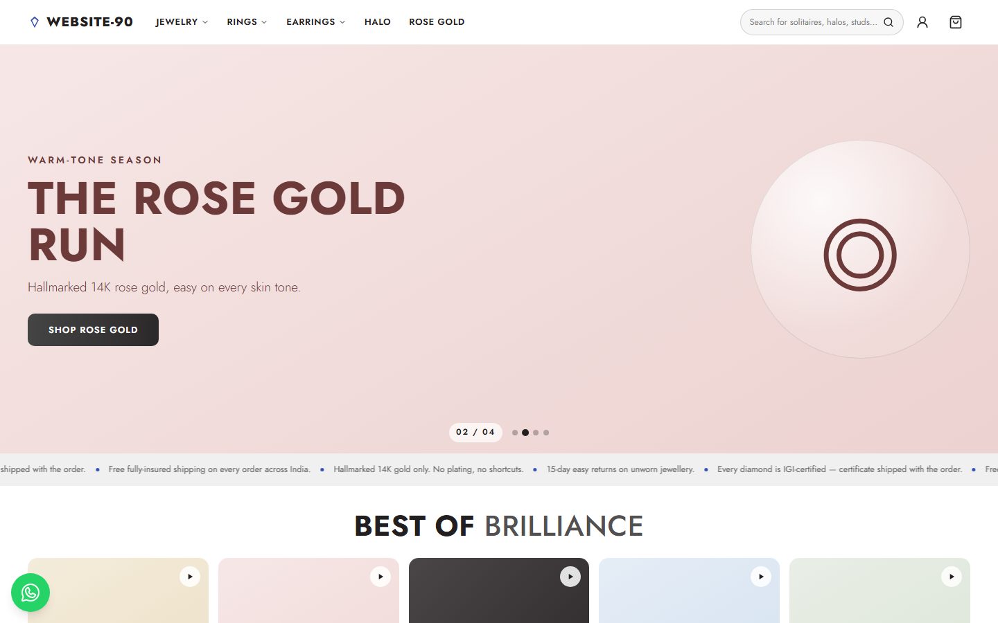 Website-90 homepage
